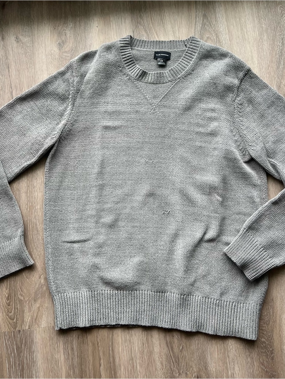 Club Monaco Men's Crewneck Sweater — Heather Gray